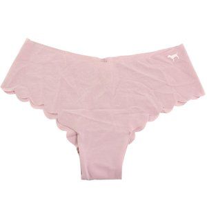 Pink VS Women's Cheekster Scalloped Seamless Panties - XS